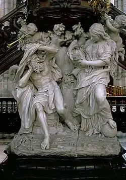 De Waarheid (detail preekstoel Sint-Baafskathedraal)