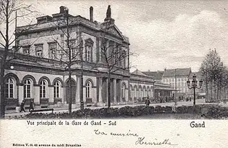 Voormalige station Gent-Zuid (1837).