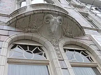 Gent, Erker met ramskop.