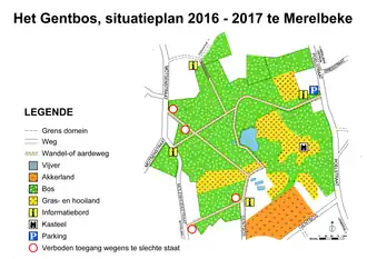 Plan van het bos (begin 2017)