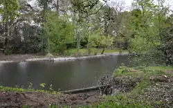 De vijver van het kasteel