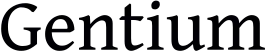 Voorbeeld van Gentium