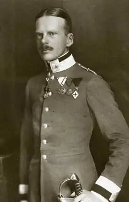 Prins Georg von Bayern in uniform, 1908