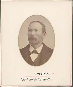 George Engel (1836-1887), anarchistisch vakbondsleider, arbeider, geboren in Kassel, Duitsland