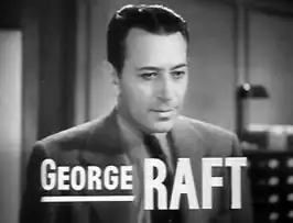 George Raft in de trailer van Invisible Stripes