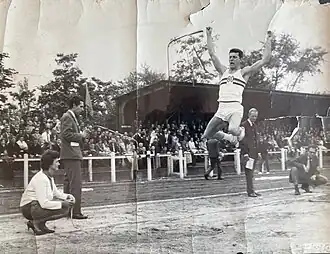 Georges Salmon in actie in 1960.
