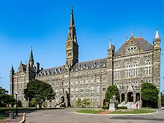 Hoofdgebouw van de Universiteit van Georgetown