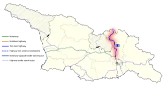 Mtscheta – Stepantsminda – Lars (Russische grens)