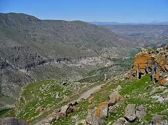 Aspindza wordt gedomineerd door rivierkloven