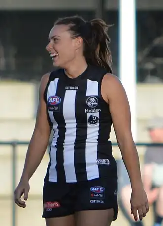 Georgie Parker spelend voor Collingwood