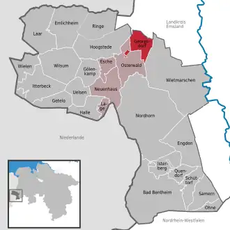 Kaart van Georgsdorf