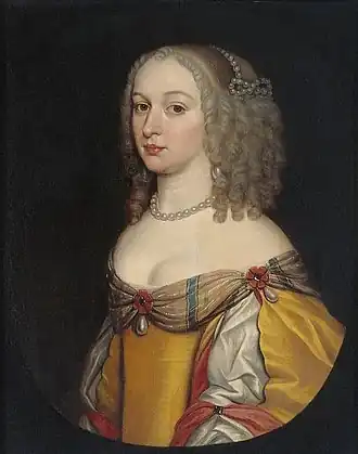 Amelia Margaretha van Brederode, geportretteerd door Gerard van Honthorst
