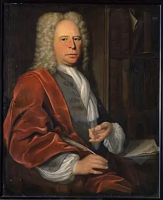 Portret van Gerhard Dumbar (1680-1744)
