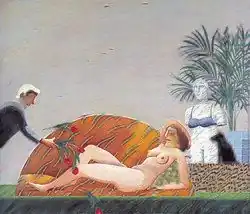 Germaine Greer laat zich verwennen, 1984.