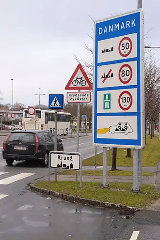 Grenspost bij Kruså