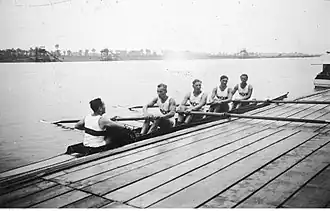 Duitse vier-met-stuurman (1938), met Bauer als stuurman