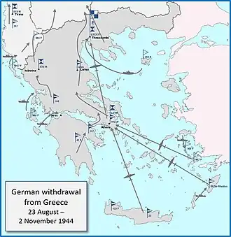 Overzicht Duitse terugtrekkingsbewegingen