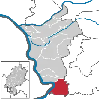 Kaart van Gernsheim