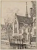De achterzijde van de Agnietenkapel tevens Athanaeum Illustre op de Oudezijds Achterburgwal 198-202. De voorzijde is gevestigd op de Oudezijds Voorburgwal 231.