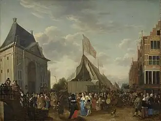 Gerrit Lundens, Kermis bij de Heiligwegpoort, tussen 1637 en 1683