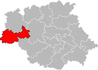 Locatie van het kanton