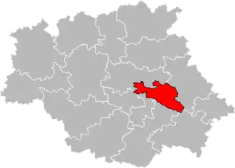 Locatie van het kanton