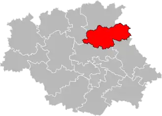 Locatie van het kanton