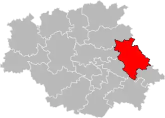 Locatie van het kanton