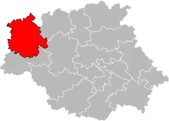 Locatie van het kanton