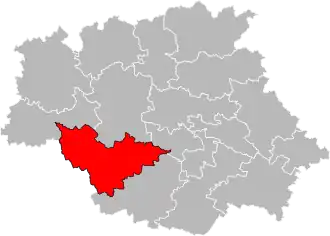 Locatie van het kanton