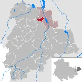 Kaart van Gerstenberg