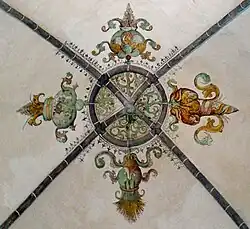 Gewelfschildering in het schip van de Martinikerk (2008)