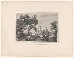 Vue de Frankenberg prés d'Aix la Chapelle (1829), naar Jean Nicolas Ponsart