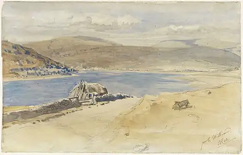 Aquarel door Charles Rochussen, 1848