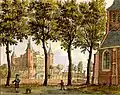 Gezicht op het kasteel te IJsselmonde, door Jan de Beijer (18e eeuw)