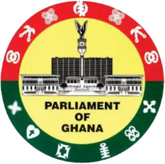 Embleem van het Parlement van Ghana