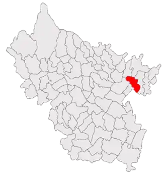 Kaart van Ghergheasa