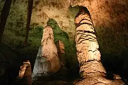 Stalagmieten in de Big Room