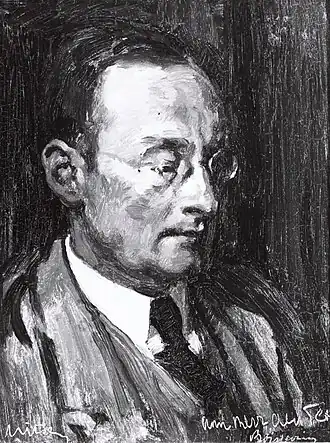 Geschilderd portret van Gideon Mari den Tex door Willem Witsen