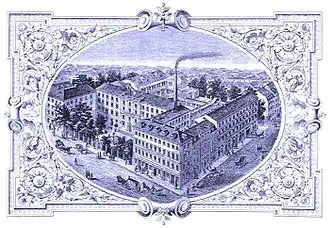 Het oude gebouw in Leipzig