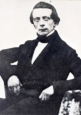 Portret van Gijsbert Johannes Verspuy omstreeks 1855