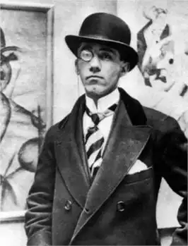 Gino Severini in Londen in 1913