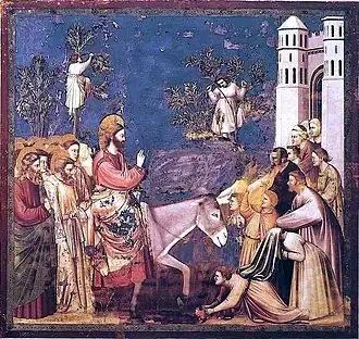 De intocht van Jezus in Jeruzalem, ca.&nbsp;1303-1305, Cappella degli Scrovegni, Padua