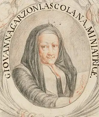 Giovanna Garzoni (zelfportret)