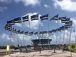 Beeld bij Stadion in Willemstad