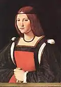 Giovanni Antonio Boltraffio, Portret van een jonge vrouw, begin 16e eeuw, Castello Sforzesco, Milaan