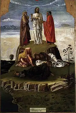 De transfiguratie van Christus (circa 1455)