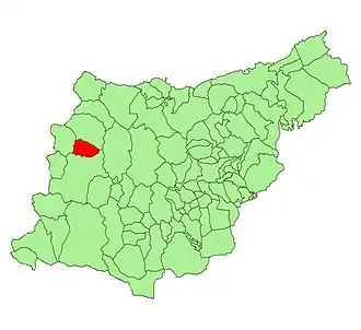 Kaart van Soraluze/Placencia de las Armas