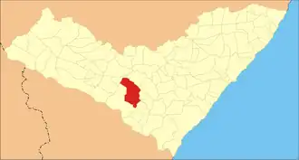 Kaart van Girau do Ponciano