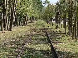 De lijn in Gisors bij de D148.